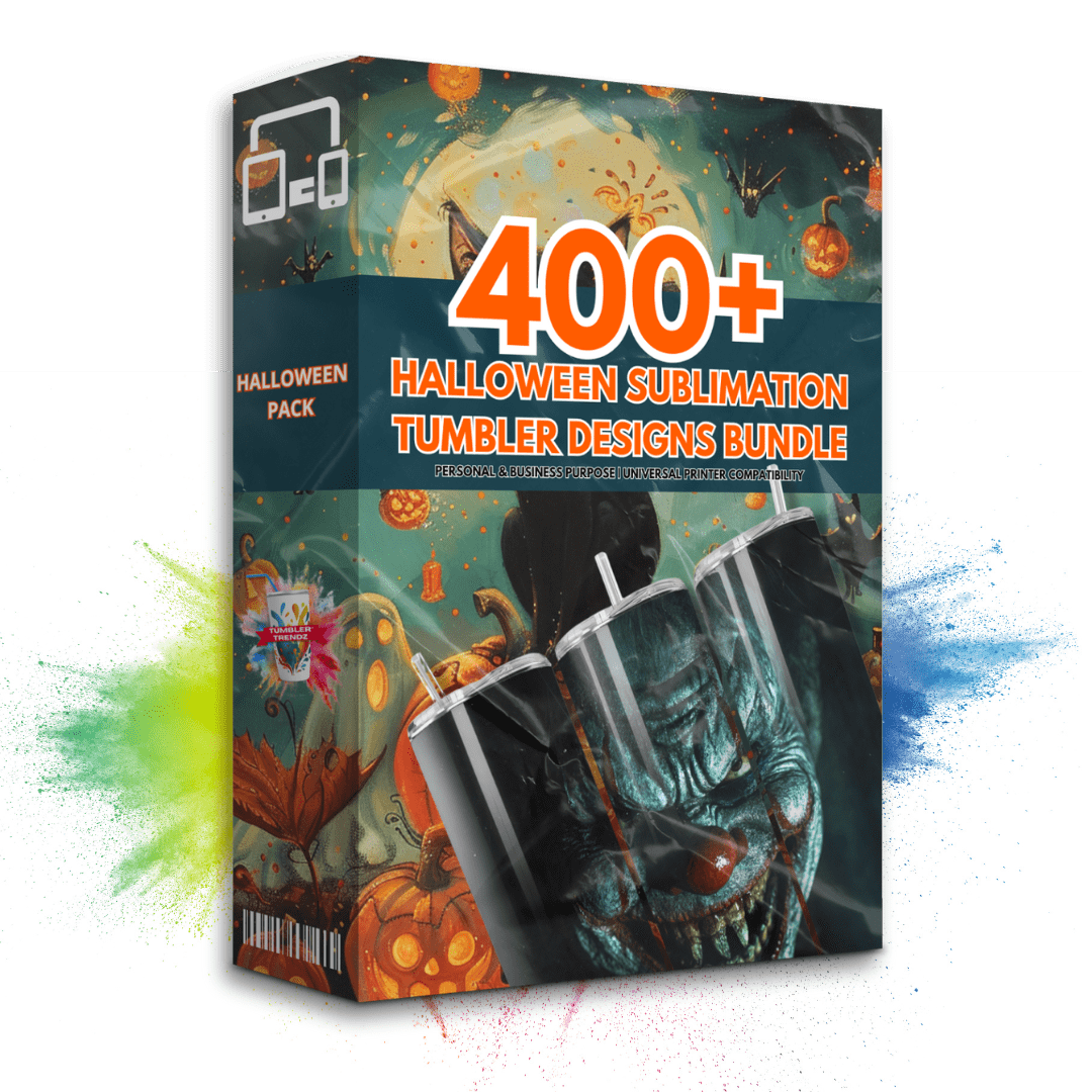 400 Halloween Sublimation Designs Pack – Spook Up Your Tumblers!