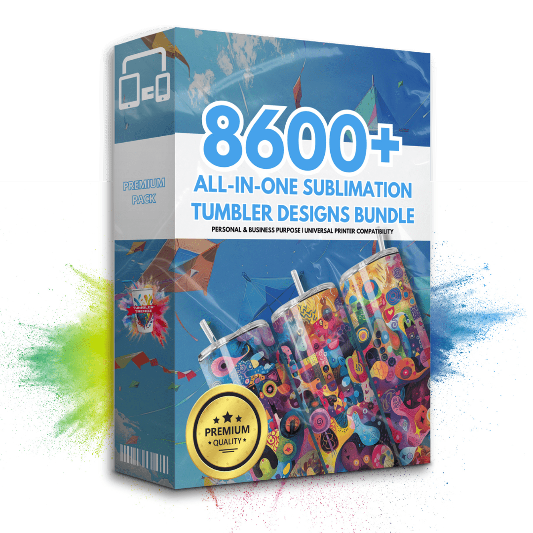 Premium Pack: 8600+ Sublimation Tumbler Designs Bundle